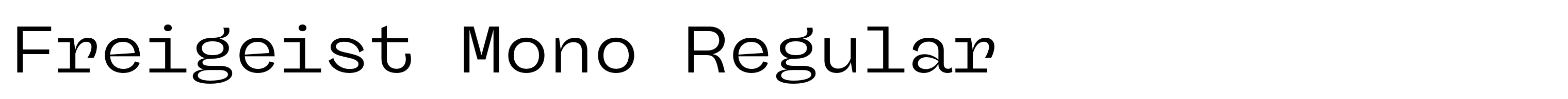 Freigeist Mono Regular